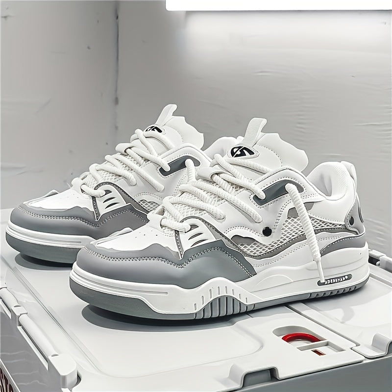 Men's chunky sneaker with lace-up fastening and contrast stitching detail