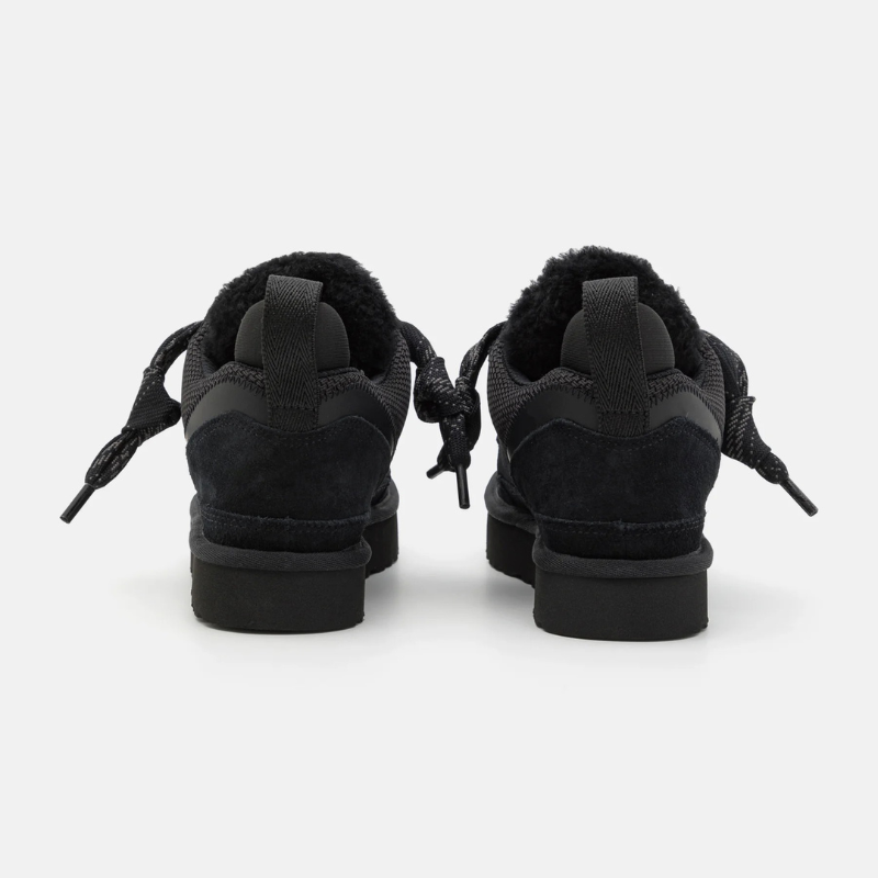 Low-top sneaker structured silhouette padded collar textured sole women